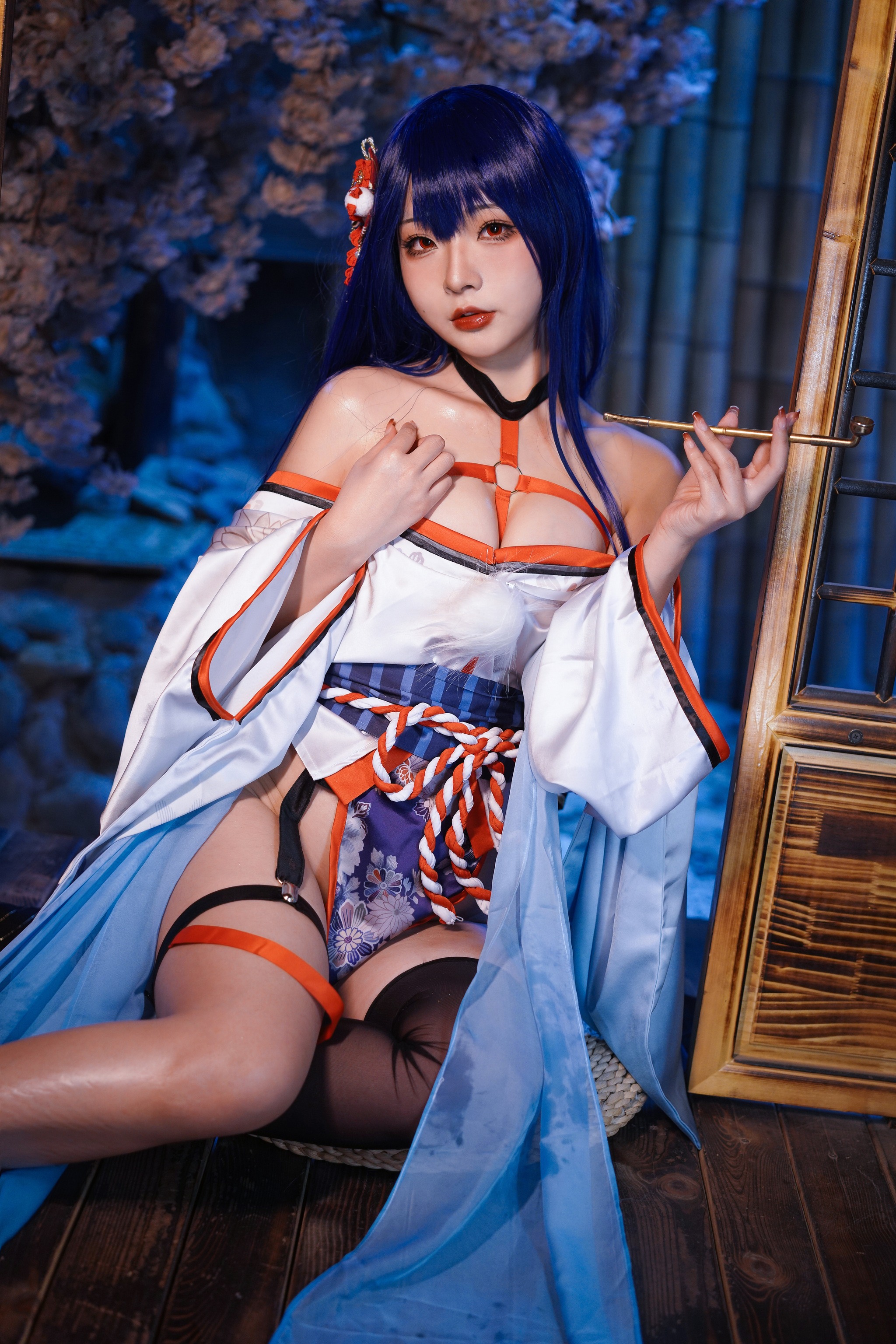 图片[1]-yuuhui玉汇 – NO.028  Erophone Re 真子-和服抹油[82P]-XikXak